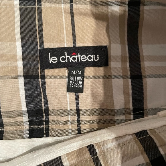 Le Chateau plaid skirt and black gem stone sandals, with 3 tops to match - Picture 5 of 16